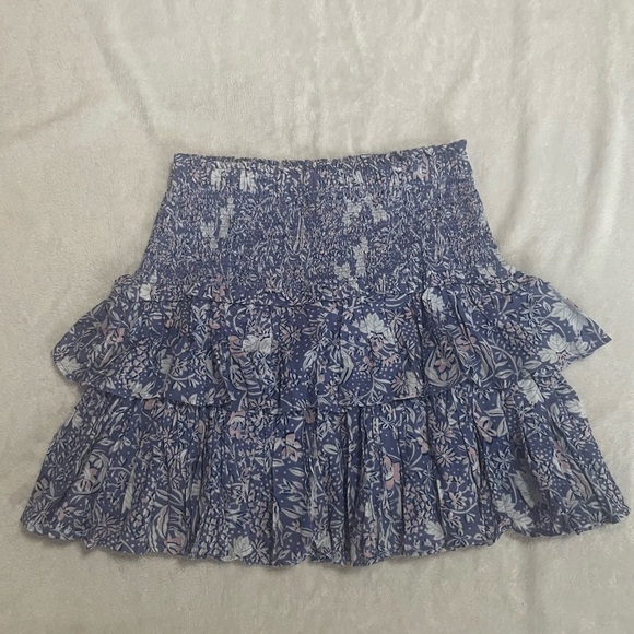 Floral Blue Skirt - Picture 4 of 5